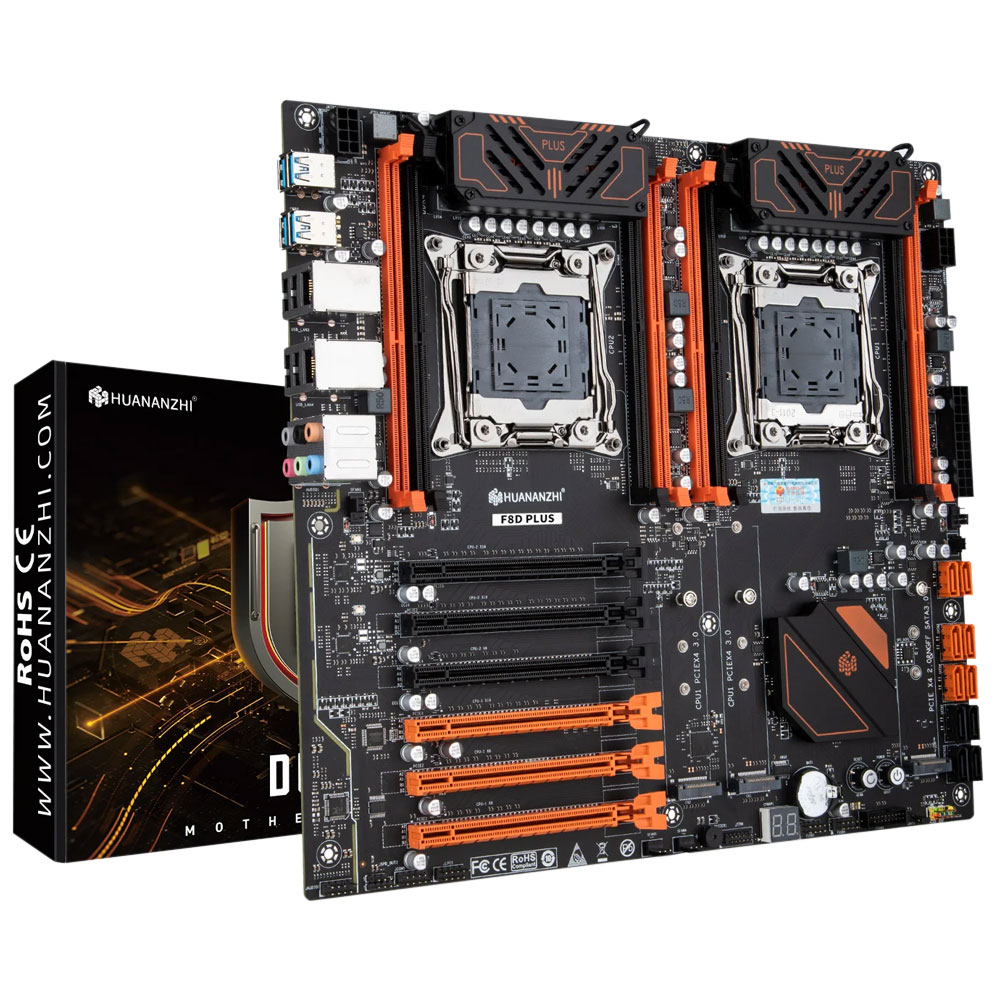 HUANANZHI X99 F8D PLUS Motherb - X99 Dual Cpu Motherboard Combo recension och pris