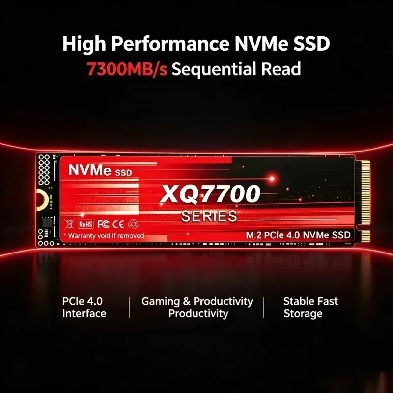 7300MB/s XQ7700 Series NVMe SS - M.2 Nvme 4Tb Pcie 4.0 Ssd recension och pris